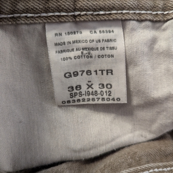 Wrangler Tan Straight Leg Jeans 36W × 30L - Picture 4 of 5